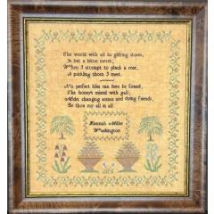 Queenstown Sampler Designs - Hannah Miller 1820