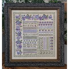 Samplers Not Forgotten - Pansy Garden