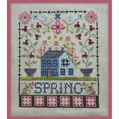 Spring Saltbox - Waxing Moon Designs (Stickvorlage)