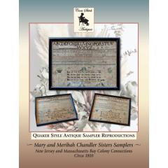 Cross Stitch Antiques - Mary And Meribah Chandler (Blue)