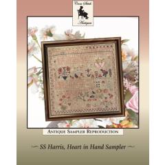 Cross Stitch Antiques - SS Harris, Heart in Hand Sampler