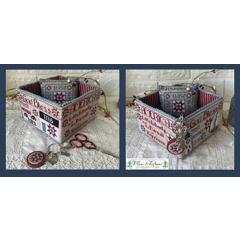 Mani Di Donna - American Patriotic Sewing Basket