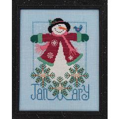 January Snowman - Vals Stuff (Stickvorlage)