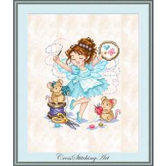 Cross Stitching Art - Rosie