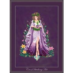 Cross Stitching Art - Mira, Priestess Of Earth