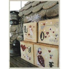 The Primitive Hare - Love Cubes: St. Valentines Ornaments