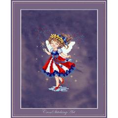 Cross Stitching Art - Libby (USA Anniversary Pixielig)