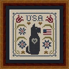 Happiness Is Heartmade - Scottie Patriotic USA Dog
