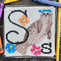 Luhu Stitches - Animal Alphabet Series - Sammy Seal