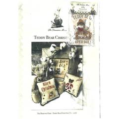 The Primitive Hare - Teddy Bear Christmas w/button