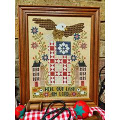 Quaint Rose Needle Arts - Heal Our Land Sampler