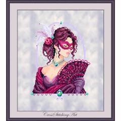 Cross Stitching Art - Fiora, The Venetian Rose