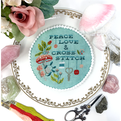 Tiny Modernist - Peace Love & Cross Stitch