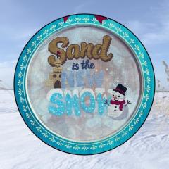 Stickvorlage Barefoot Needleart - Sand Is The New Snow