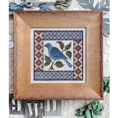 Stickvorlage Hello From Liz Mathews - Plaid Bird