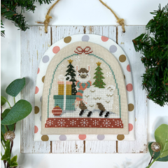 Tiny Modernist - Winter Forest Snowglobe Llama