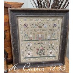 Stickvorlage The Scarlett House - A. Carter 1833
