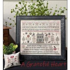 Stickvorlage The Scarlett House - Grateful Heart