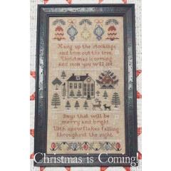 Stickvorlage The Scarlett House - Christmas Is Coming Sampler
