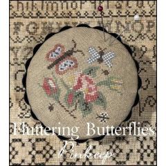 Stickvorlage The Scarlett House - Fluttering Butterflies Pinkeep