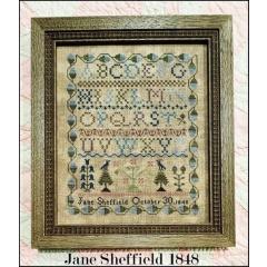 Stickvorlage The Scarlett House - Jane Sheffield 1848