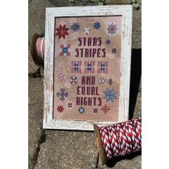 Stickvorlage Rebel Stitcher - Stars Stripes & Equal Rights
