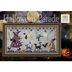 Stickvorlage Cottage Garden Samplings - Halloween Parade