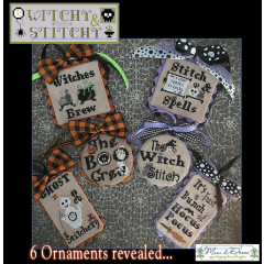 Stickvorlage Mani Di Donna - Witch & Stitch Ornaments