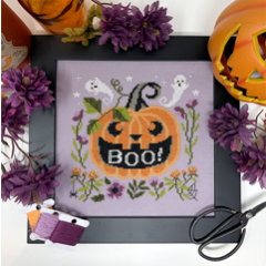 Stickvorlage Tiny Modernist - Boo Pumpkin