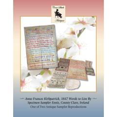 Stickvorlage Cross Stitch Antiques - Anne Frances Kirkpatrick, 1847 Words To Live By