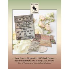 Stickvorlage Cross Stitch Antiques - Anne Frances Kirkpatrick, 1847 Black Crowns