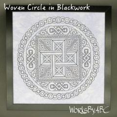 Stickvorlage Works by ABC - Woven Circle In Blackwork