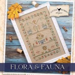 Stickvorlage Little Robin Designs - Flora & Fauna