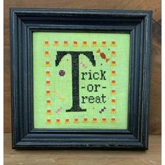 Stickvorlage Needle Bling Designs - T Is For Trick Or Treat