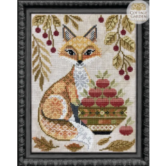 Stickvorlage Cottage Garden Samplings - Harvest Fox - Among The Seasons 2