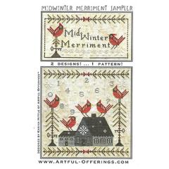 Stickvorlage Artful Offerings - Midwinter Merriment Sampler