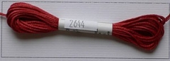 Soie dAlger Seidenstickgarn - Farbe 2644 rot orange extra