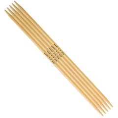 Nadelspiel addi Bambus 5,50 mm - 20 cm