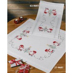 Permin Stickpackung - Tischdecke Weihnachten bedruckt 80x80 cm