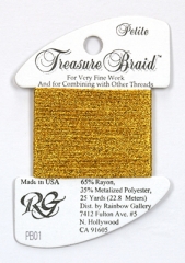 Rainbow Gallery Petit Treasure Braid - Bright gold