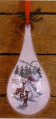 Stickpackung Oehlenschläger - Weihnachtshänger Winterlandschaft 8x18 cm