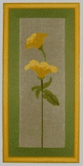 Stickvorlage Stilblume gelb