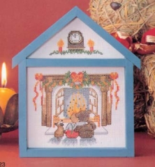 Oehlenschläger Stickpackung - Haus Bärenweihnacht