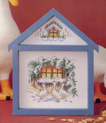 Oehlenschläger Stickpackung - Haus Winterfenster