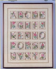 Oehlenschläger Stickpackung - Rosenalphabet