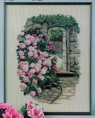 Stickpackung Oehlenschläger - Hortensien am Gartentor 31x40 cm