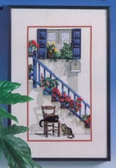 Oehlenschläger Stickpackung - Haus mit Treppe