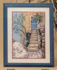 Stickpackung Oehlenschläger - Haus mit Treppe 21x27 cm