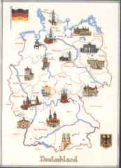 Stickpackung Oehlenschläger - Landkarte Deutschland 60x85 cm