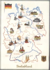 Oehlenschläger Stickpackung - Landkarte Deutschland